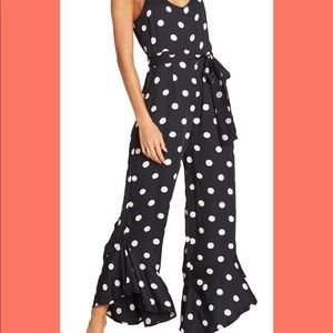 Billabong Jump In Polka Dot Jumpsuit